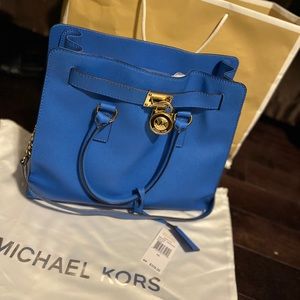 Large Michael Kors Tote Blue